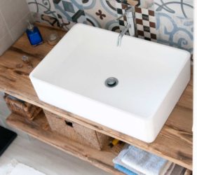 Bagno in stile industriale